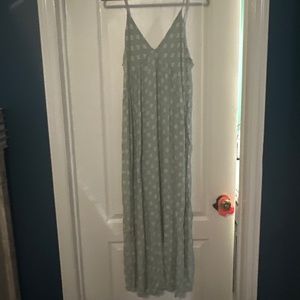 Sage green maxi dress
